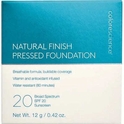 COLORESCIENCE NATURAL FINISH PRESSED FOUNDATION SPF 20 LIGHT BEIGE 12G
