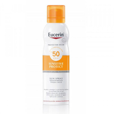 EUCERIN SENSITIVE PROTECT SUN SPRAY TOQUE SECO SPF 50 + 200 ML FRASCO