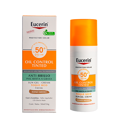 EUCERIN PROTECTOR SOLAR OIL CONTROL 50+ TONO MEDIO 50ml