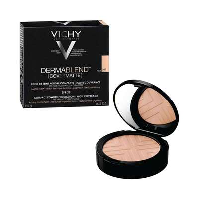 VICHY DERMABLEND [COVERMATTE] NUDE 25 SPF 25 POLVO COMPACTO 9.5g