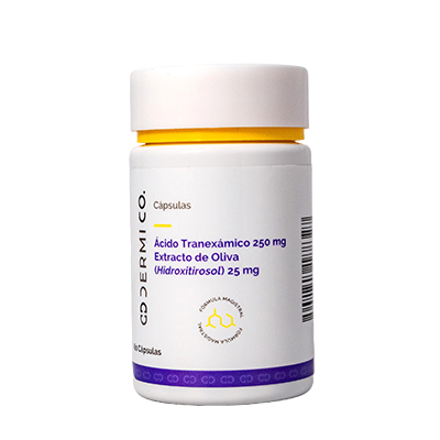 DERMICO CAPSULAS ACIDO TRANEXAMICO 250mg EXTRACTO DE OLIVA (HIDROXITIROSOL) 25mg