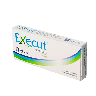 EXECUT HIDROXIZINA TABLETAS 25mg c/25
